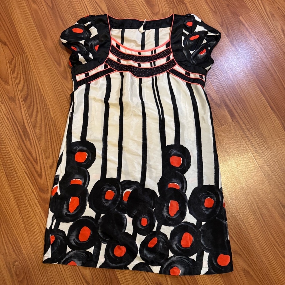 Tsumori Chisato Women’s Mini Dress Sz L Abstract Art to Wear Japanese‎ Designer